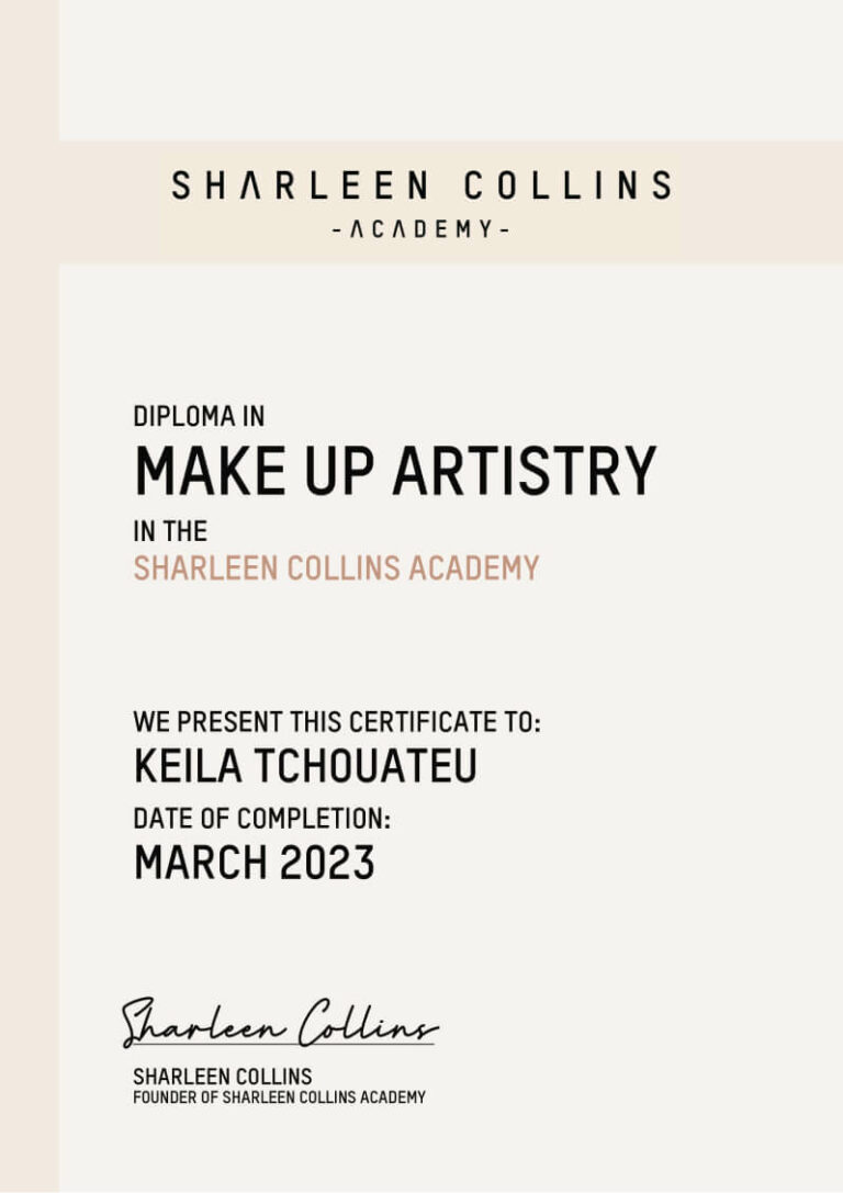 Diploma example – Sharleen Collins Academy